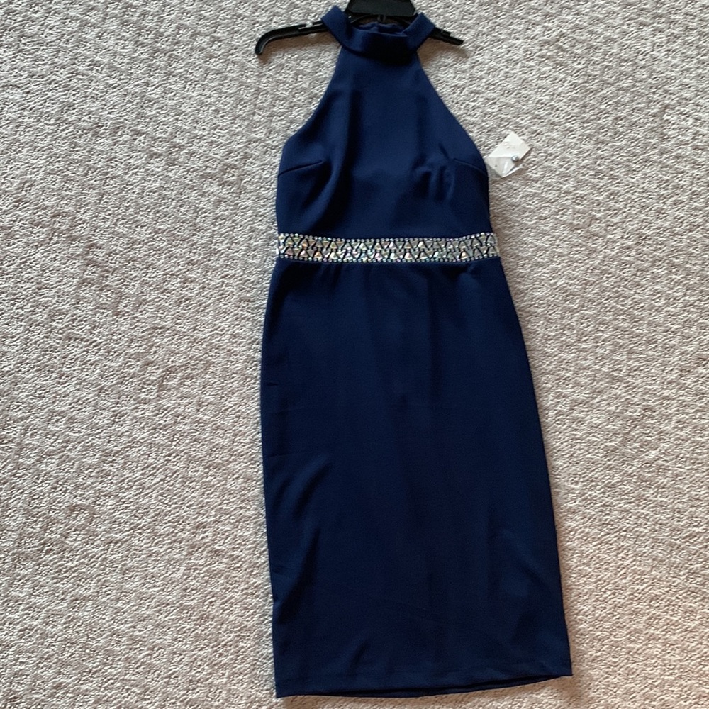 Elegant blue dress